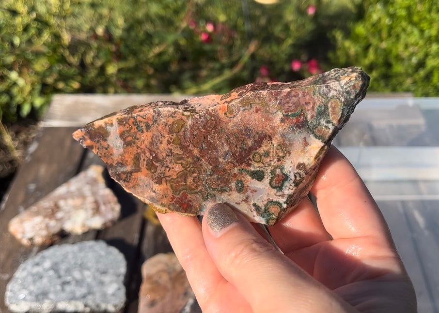 Moroccan Kerrouchen Agate Lapidary Rock Slab