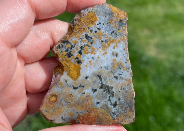 Ocean Jasper Lapidary Rough Rock Trim Cuts - Lucky Calico Gem & Jewelry Co.