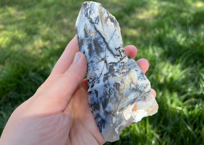 Mexico Parral Dendritic Agate Lapidary Faced Rough Rock Specimen - Lucky Calico Gem & Jewelry Co.