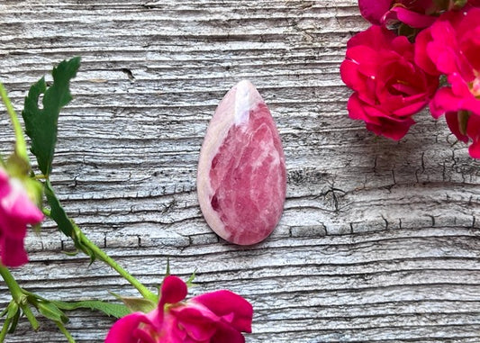 Capillitas Argentina Rhodochrosite Cabochon - Lucky Calico Gem & Jewelry Co.