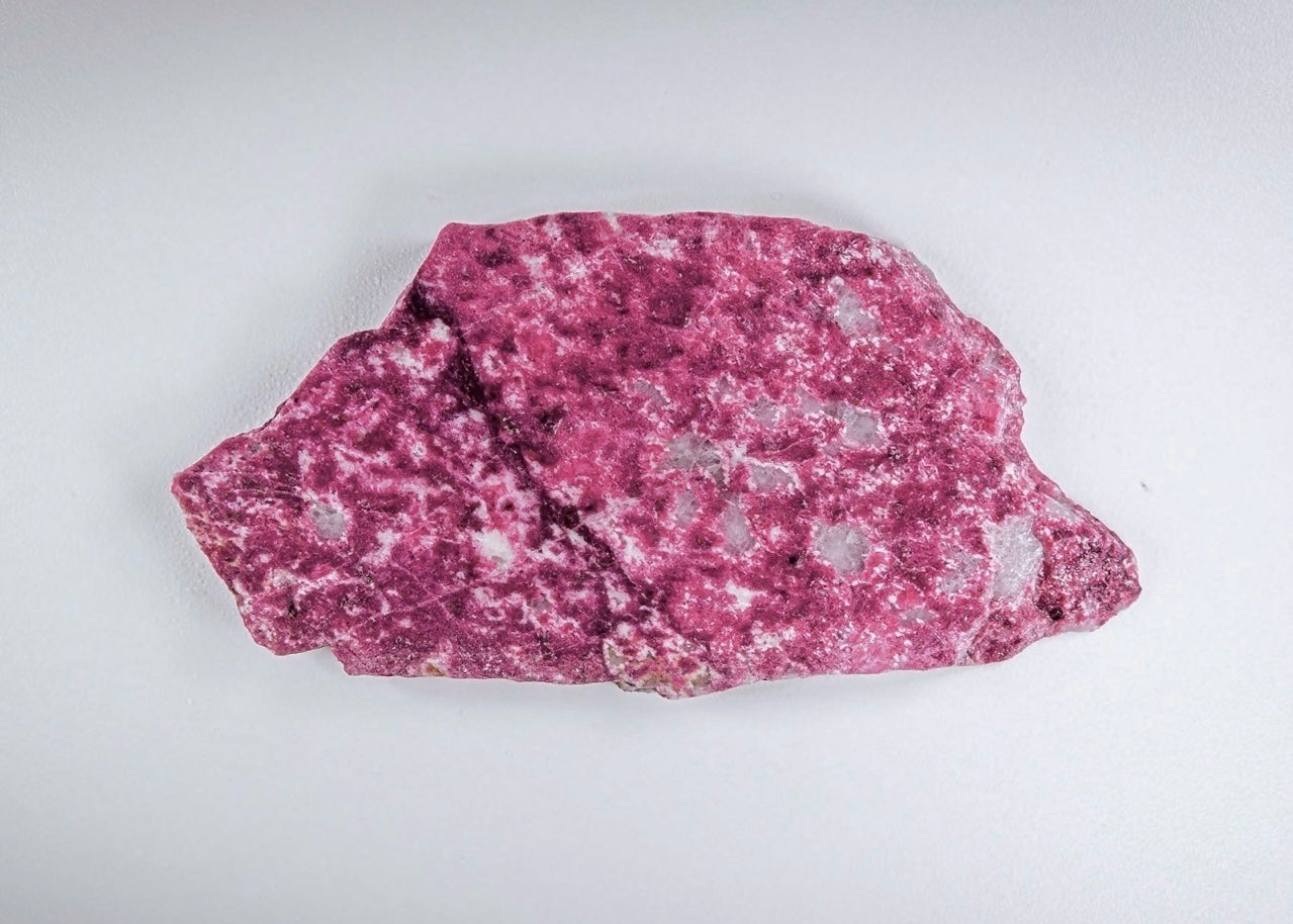 Pink Norwegian Thulite Lapidary Rock Slab - Lucky Calico Gem & Jewelry Co.