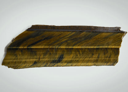 Australian Variegated Tiger Eye Lapidary Rock Slab - Hawkeye Tigereye