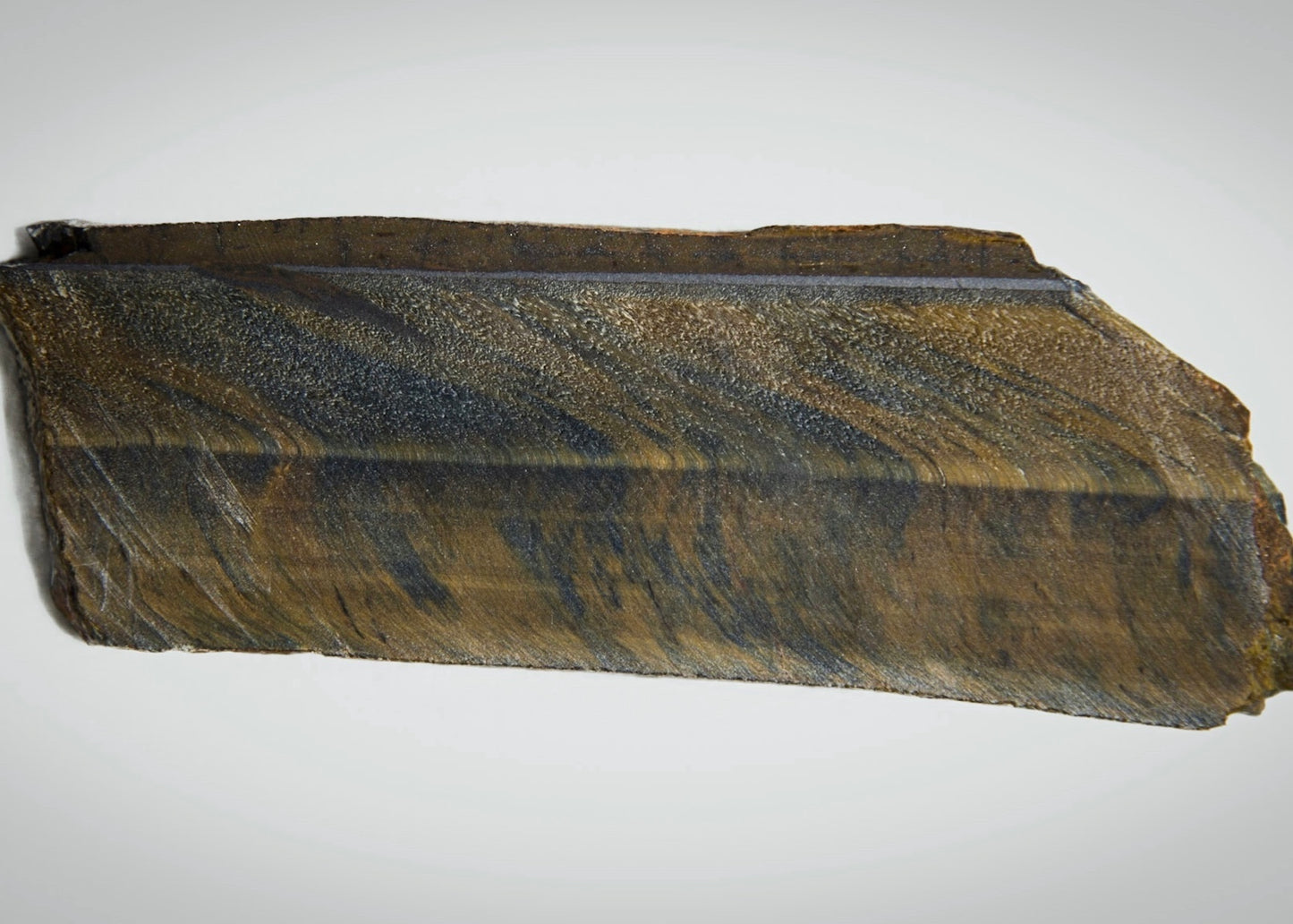 Australian Variegated Tiger Eye Lapidary Rock Slab - Hawkeye Tigereye