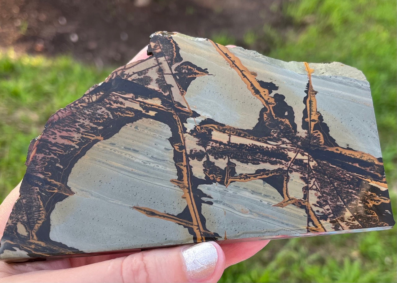 Rare Death Valley Paint Rock Indian Paint Stone Lapidary Rock Slab