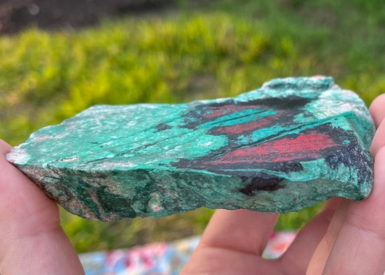 Sonora Sunrise Sunset Chrysocolla Lapidary Rock Slab - Mexican Chrysocolla