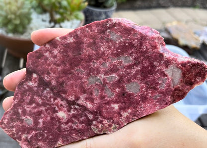 Norwegian Thulite Lapidary Rock Slab - Lucky Calico Gem & Jewelry Co.